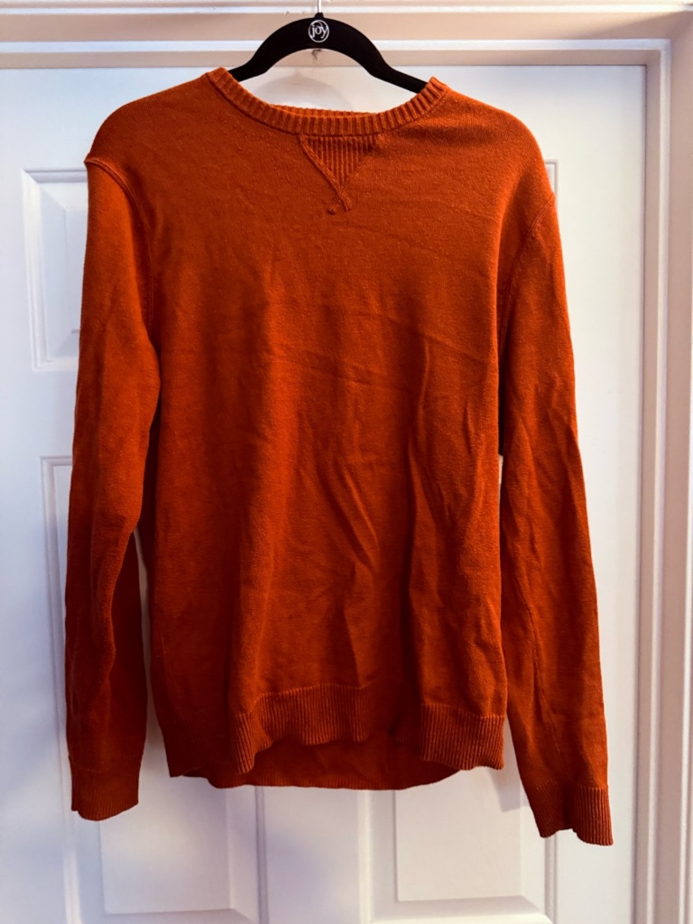 Treasure & Bond Men's Rust Orange Crewneck Sweater